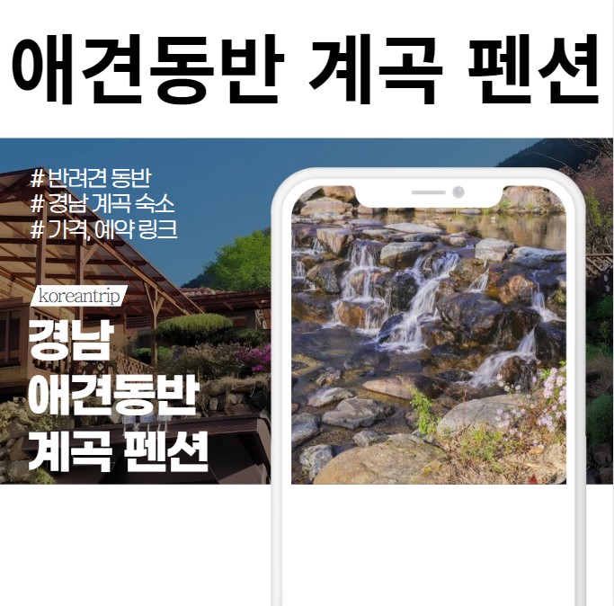 경남 애견동반 계곡 펜션